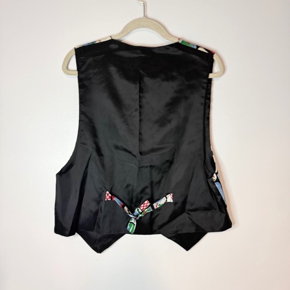 NEW Vintage Folk Santa Christmas Vest Waistcoat 1990s - Picture 4 of 4
